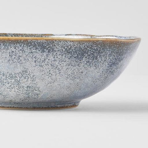 Bowl Oval 16cm Steel Grey Glaze