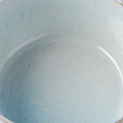 Bowl with Lid 13cm Steel Grey Glaze