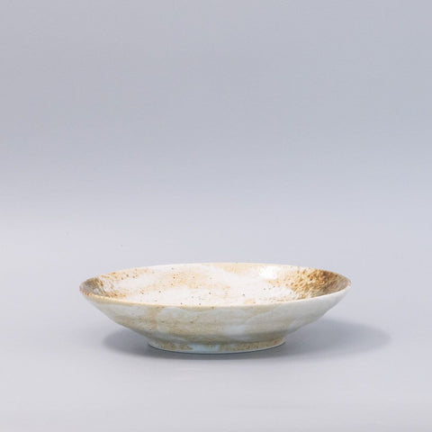 Pasta Bowl Flat Base 22.5cm Snow Bamboo Glaze