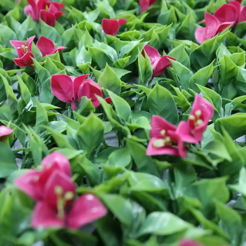 Luxury Flowering Pink Vertical Garden / Green Wall UV Resistant 1m X 1m