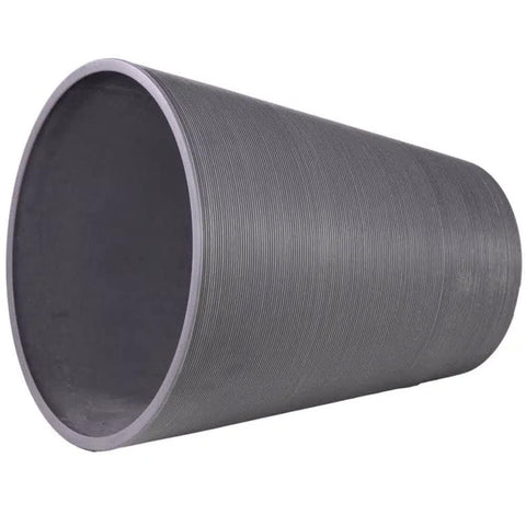 Decorative Textured Round Grey Planter 47cm