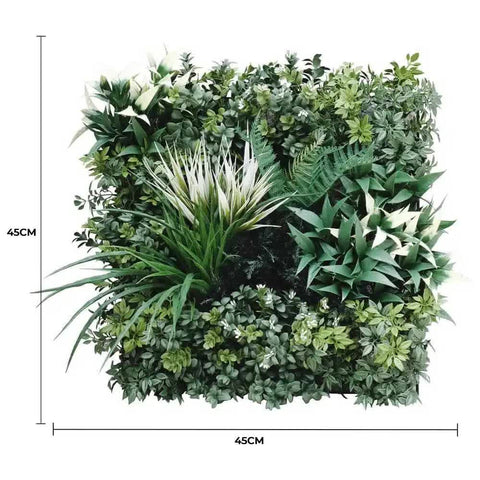 Bespoke Vertical Garden Green Wall UV Resistant 45cm x 45cm Fire Retardant