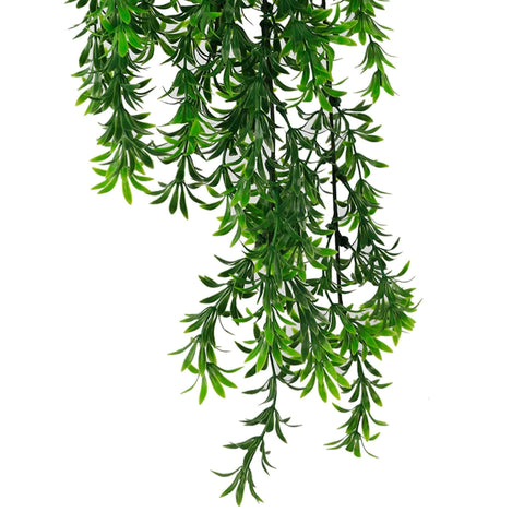 Artificial Hanging Willow Leaf Garland Bush UV Resistant and Fire Rated 18cm x 76cm