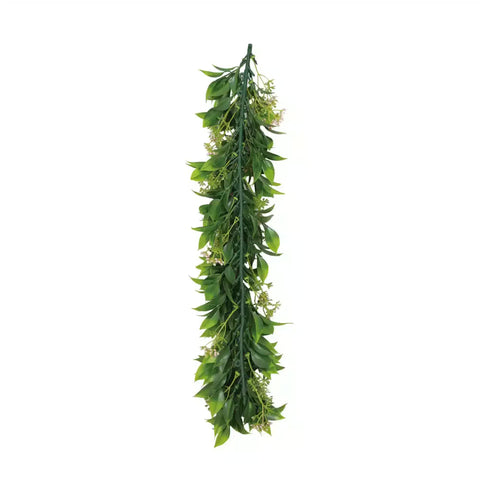 Artificial Extendable Hanging Flowering Star Jasmine Garland UV Resistant 55cm