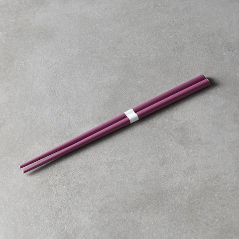 Chopsticks Lacquered Plum & White