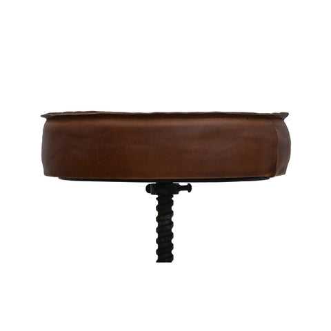 INDUSTRIAL PARIS WIND UP CAST IRON BAR STOOL
