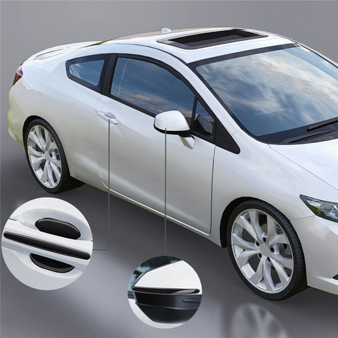FIN 8PCS Universal Car Door Handle Cup Protector Anti-Scratches Cover Guard Film