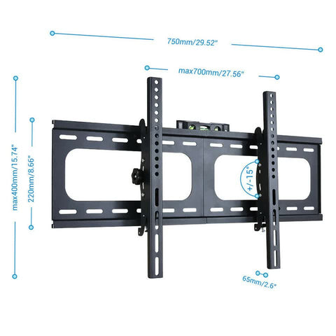 TV Wall Bracket Fixed Tilting For Upto 75" Inch LG Samsung Flat Screen