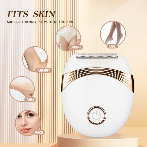 Rechargeable Women's Electric Razor - Mini Size, Perfect for Travel