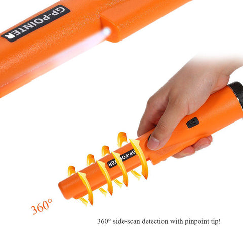 Green High-Sensitivity Metal Detector Pinpointer - GP Pointer with Vibration and Audio Alert for Treasure Hunting