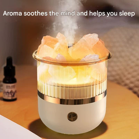 Crystal Humidifier with LED Light - Aromatherapy Diffuser for Home Relaxation(green)