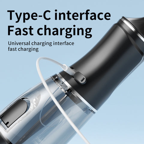 Portable Electric Oral Irrigator with 4 Nozzles 3 Pressure Modes - White