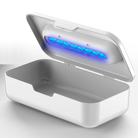 White 2-in-1 UV Sterilizer Box & Detachable Wand - For Phone, Jewelry, Masks