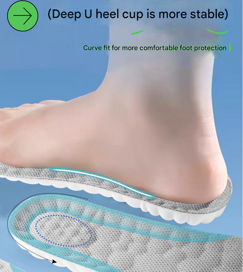 Black 5 pcs 4D Cloud Technology Shoe Inserts - High Rebound, Super Soft, Breathable, Athletic Support (size : 35-36/235mm)