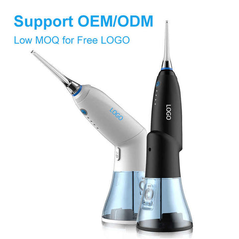 White Advanced Portable Water Flosser - Rechargeable Oral Irrigator, IPX7 Waterproof, 4 Cleaning Modes for Deep Dental Care