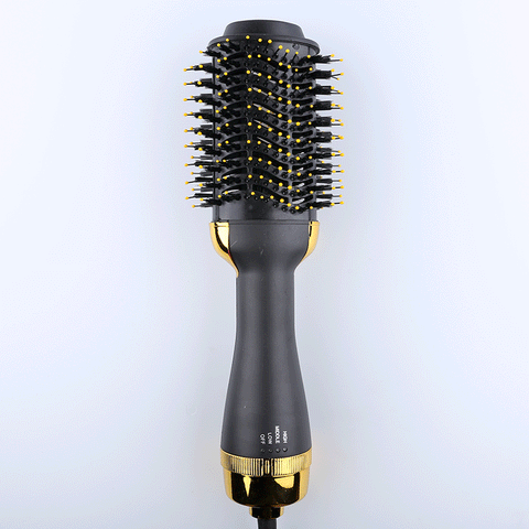Gold And Grey One-Step Hair Dryer & Volumizer Hot Air Brush - Salon Styler for Drying, Smoothing & Volume