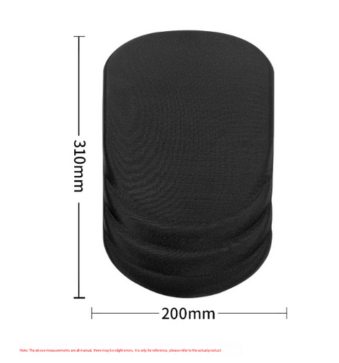 Black Flower Pattern Ergonomic Mouse Pad with 3D Silicone Gel Wrist Rest - Stylish Comfort & Support for Office & Home