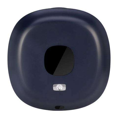 Dark Blue Wall-Mounted No-Drill Automatic Foam Soap Dispenser - Infrared Sensor for Bathroom, 145x145x48mm