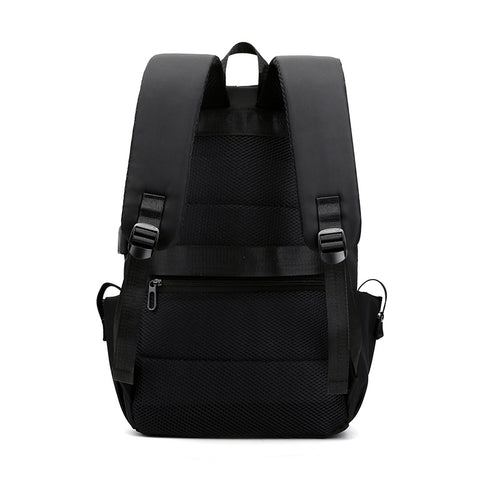 Grey Modern Anti-Theft Laptop Backpack with USB Charging Port - Water-Repellent Travel & Business Bag for 15.6 Inch Laptops