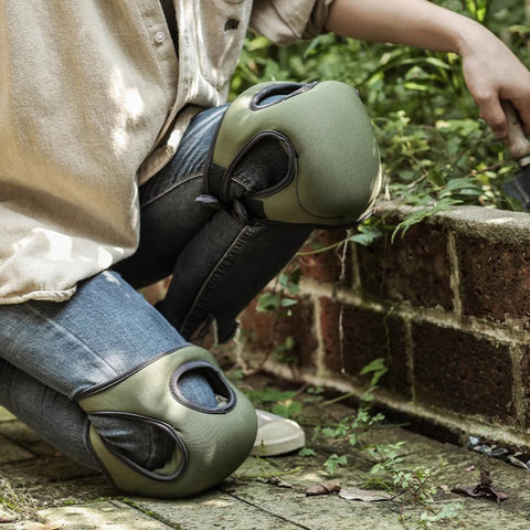 Purple Adjustable Gardening Knee Pads - Comfortable Neoprene Knee Protectors for Weeding & Outdoor Work