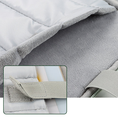 Grey 360° Protective Laptop & Tablet Sleeve with Accessory Organizer - Water-Repellent Carrying Case