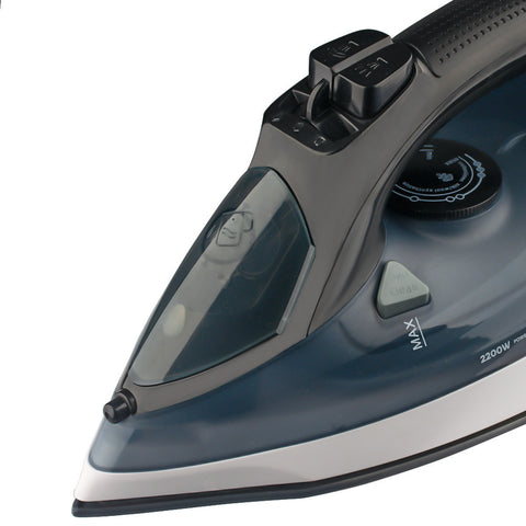 Powerful 2200W Electric Steam Iron with Ceramic Soleplate & Vertical Steam Function(green)