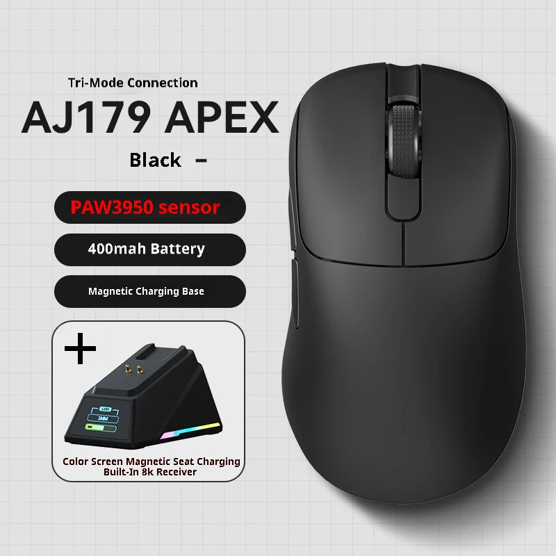 Tri-Mode Wireless Gaming Mouse with 8000Hz Polling Rate, PAW3950 Senso ...