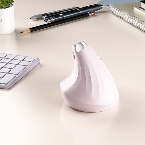 Ergonomic Vertical Mouse - Multi-Device Bluetooth5.0 & 2.4G Wireless, Adjustable DPI, Silent Click(green)