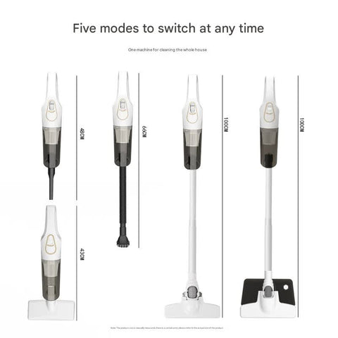 Cordless 2-in-1 Handheld & Stick Vacuum Cleaner with Detachable Water Tank & Dust Mite Remover(white)