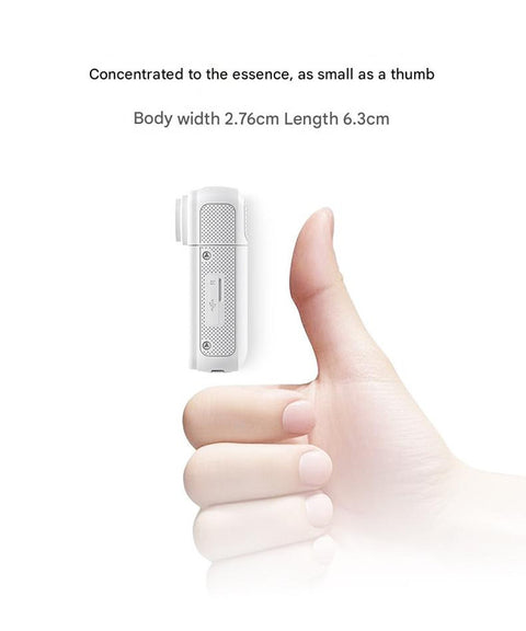 Thumb-Sized 2.7K Camera with 180 Rotatable Lens & Magnet Mount - Capture Your World Hands-Free(white+64G)