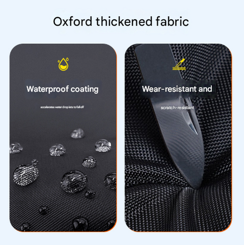 Size XL Black All-Weather 210D Bicycle Cover - Waterproof & UV-Proof Outdoor Bike Protector with Lock Hole & Storage Bag