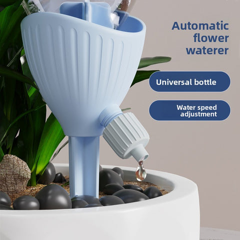 5-PCS Green Automatic Plant Watering Spikes with Adjustable Flow Control Universal Fit 5 Pack for Indoor and Outdoor Potted Plants Reliable Gardening Solution for Local Homes