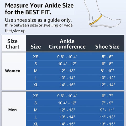 XS Size Black Triple-Layer Compression Ankle Brace With Adjustable Lace-Up - Breathable Sprain Prevention Sleeve