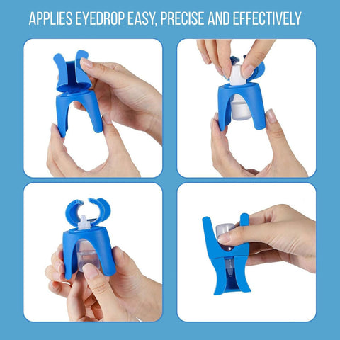 Dark Blue Eye Drop Applicator – Safe & Hygienic Eyedrop Dispenser for Precise Application