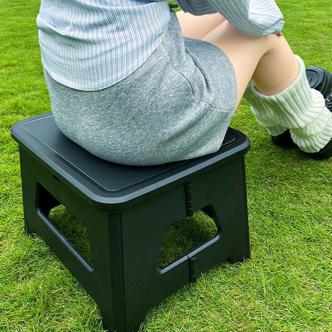 Brown  Large Portable Folding Camping Toilet Stool - Capacity Emergency Potty for Car, Outdoor Travel, and Hiking