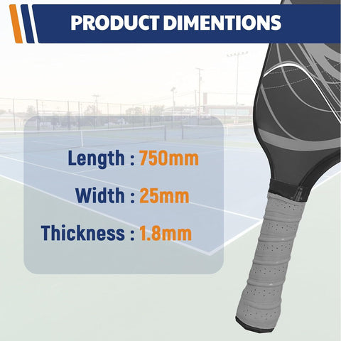 2-Pack White Anti-Slip PU Overgrip Tape for Pickleball, Tennis & Badminton Rackets - Sweat-Absorbing Handle Wrap with Perforated Design