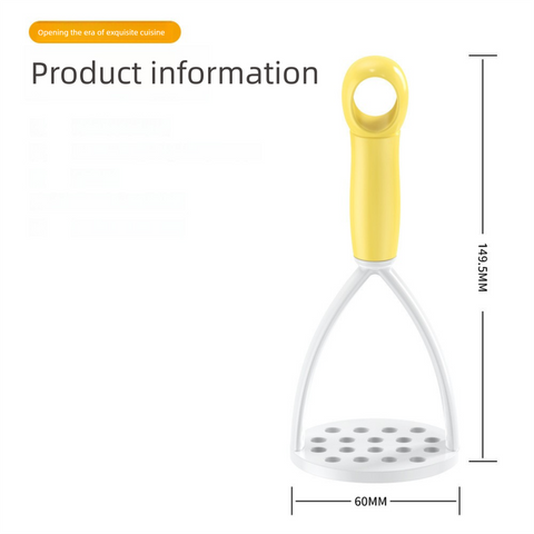 3-Pack Pink Manual Potato Masher - Baby Food Maker & Vegetable Ricer with Reinforced Arch Design, Durable PP Kitchen Tool for Mashing Potatoes, Sweet Potatoes, and Fruits