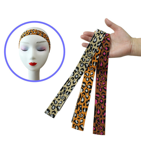 Adjustable Elastic Headband & Wig Grip Band - Comfortable and Seamless Edge Fixer for Wigs and Frontals (Black Silver Stars + Black Pink Butterfly)