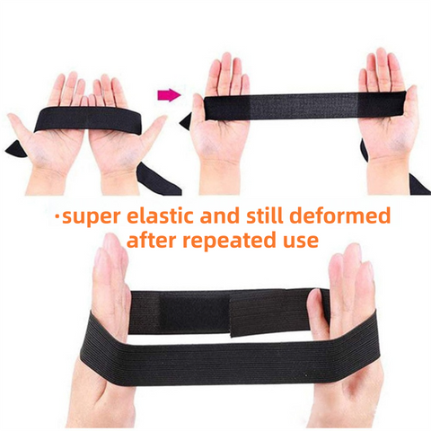 Adjustable Elastic Headband & Wig Grip Band - Comfortable and Seamless Edge Fixer for Wigs and Frontals (Black Silver Stars + Black Pink Butterfly)