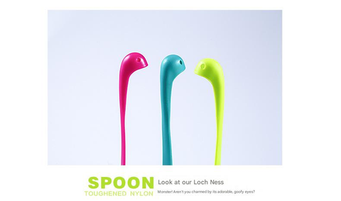 Green Nessie Ladle Loch Ness Monster Soup Spoon Cute Dinosaur Shaped Standing Ladle Food-Grade Nylon Kitchen Utensil  Handle Heat Resistant 0-120C Funny Cooking Gadget Gift for Home Cooks