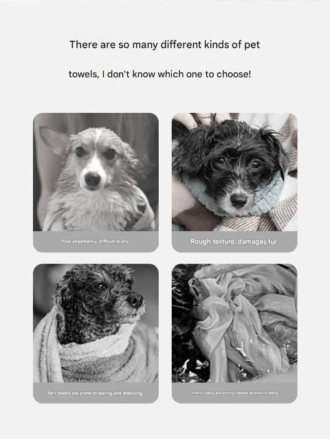 Grey and White S Size Super Absorbent Dog Bathrobe – Quick-Dry Coral Fleece Pet Towel with Snaps & Adjustable Belly Strap | Wearable Drying Coat for Small Medium Large Dogs & Cats After Bath, Swim, Rain