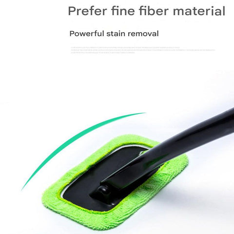 3-Piece Dark blue Car Windshield Cleaning Brush Set Microfiber Defogging Wiper Tool Window Glass Cleaner