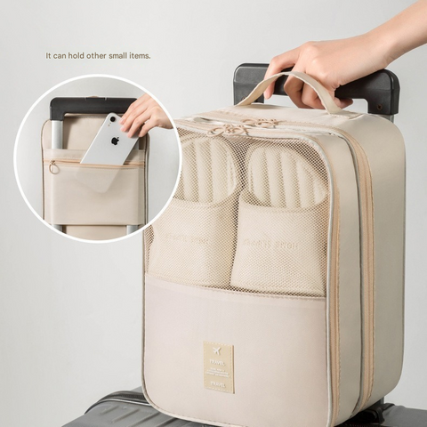 Light blue Travel Shoe Bag Portable Luggage Organizer Waterproof Dustproof Shoe Pouch