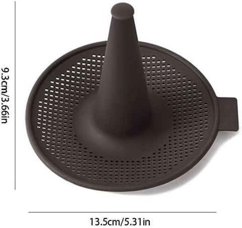 Silicone Donut Baking Mould for Homemade Baking - Heat Range -30℃ to 230℃, Non Stick Pastry Pans with Perforated Base & Cone Centre (6pcs Coffee)