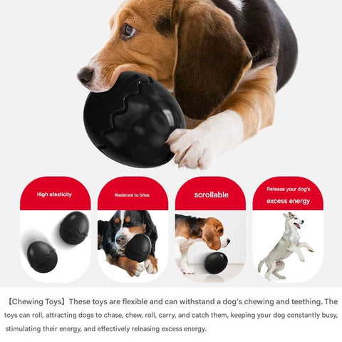 Yellow Dinosaur Egg Shaped Dog Slow Feeder Toy - Durable TPR Interactive Treat Dispenser for Mental Stimulation and Anxiety Relief - Perfect for Medium to Large Dogs
