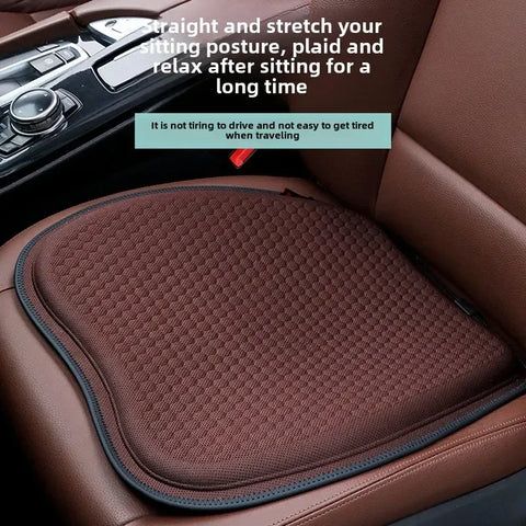 Blue Universal Honeycomb Gel Seat Cushion - Breathable Cooling Pad for Car & Office - Ergonomic Pressure Relief & Non-Slip Design for Long Sitting