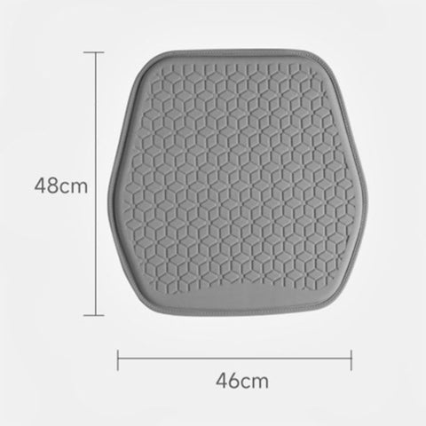 Green Universal Cooling Gel Seat Cushion - TPR Breathable Honeycomb Pad for Car & Office Chair