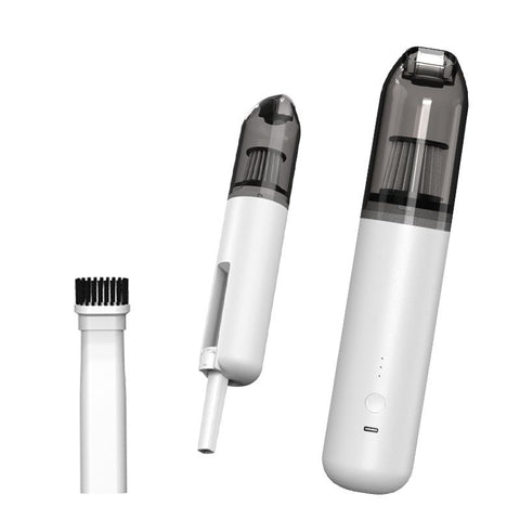 Black Mini Wireless Handheld Vacuum Cleaner——Wireless Mini Dust Cleaner with Strong Suction, USB Type C Charging and Multi Purpose Cleaning Attachments