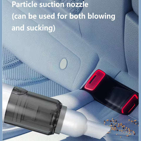 Black Cordless Dust Buster Vacuum Cleaner- Cordless Mini Dust Cleaner with Soft Brush Attachment, USB Rechargeable Desktop and Keyboard Cleaning Tool
