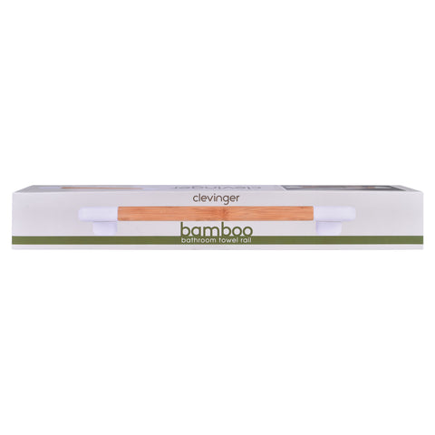Bamboo Wall Mounted Bathroom Towel Rail